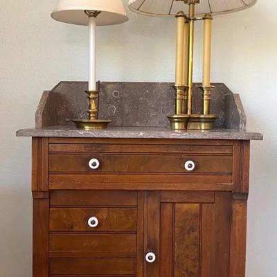 Antique Marble Top Wash Stand 