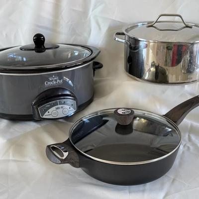 Sensarte Cookware With Rival Crockpot 