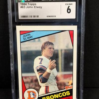 CGC Graded 1984 Topps Football Card: John Elway 