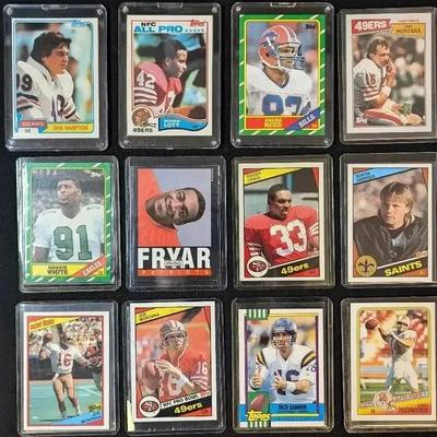 23 Topps 1970s-1980s Football Rookie Cards