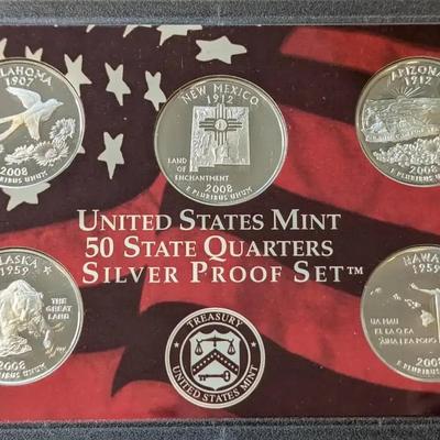 2008 Silver US Mint Quarters Set