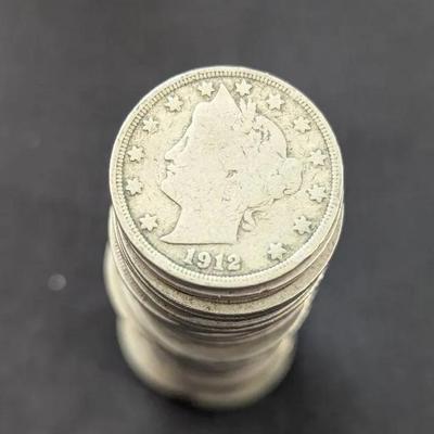 40 Liberty "V" Nickels Roll