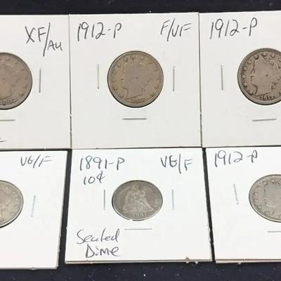 6 Better Date Liberty "V" Nickels