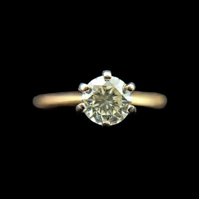 14K Two-Tone Gold Diamond Ring, NAGL #1227001