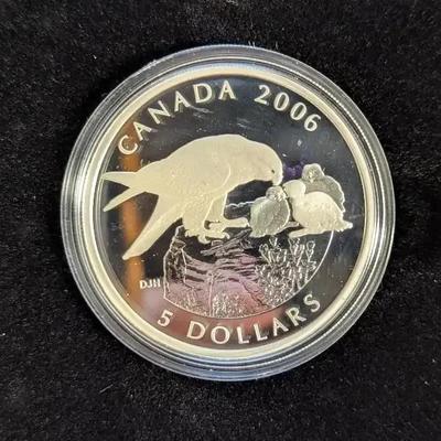 Canada 2006 Peregrine Falcon Silver Proof Coin and Stamp Set