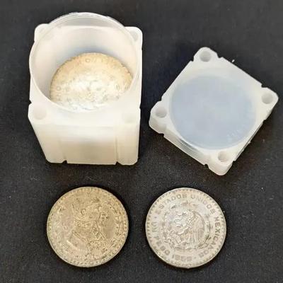 15 Silver Mexico Pesos, 1957-1967