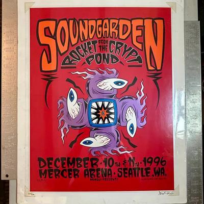 Alan forbes signed concert poster soundgarden 1996