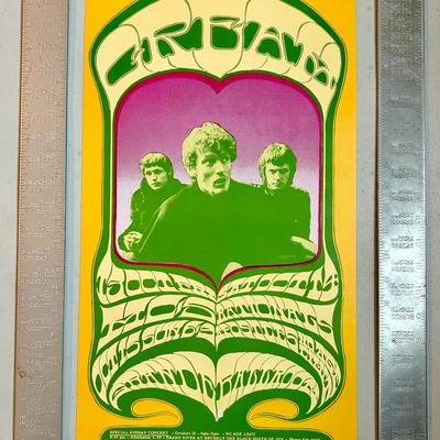 Creamsicle concert poster october 13 15 1967, 1992 printing