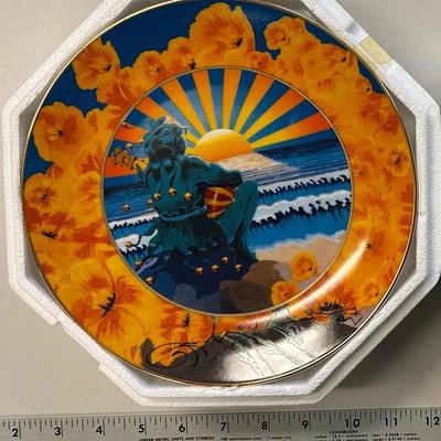 Grateful dead collector plate sunset jester stanley mouse
