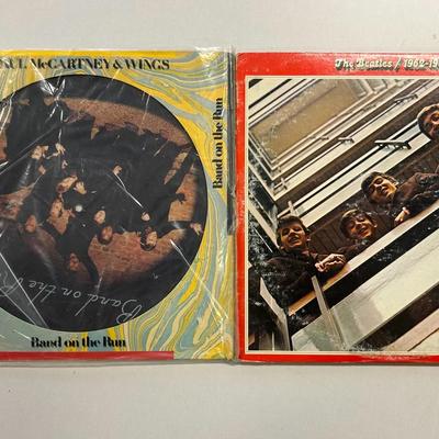 Lp records beatles wings band on the run picture disc