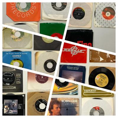 45 rpm records doobie gibb, hall, oates, mccartney, queen and more