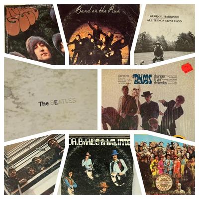 Lp records beatles and byrds