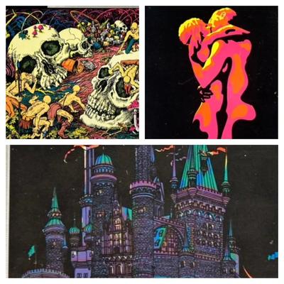 Black light posters black velvet