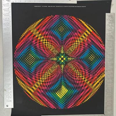 Black light posters psychedelic patterns