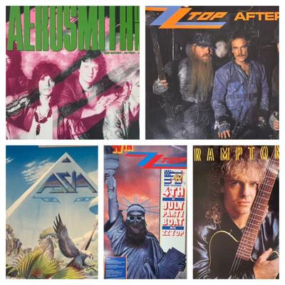 Music posters from aerosmith to zz top