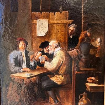 “Peasants Smoking in an Inn”, David Teniers Framed Reproduction