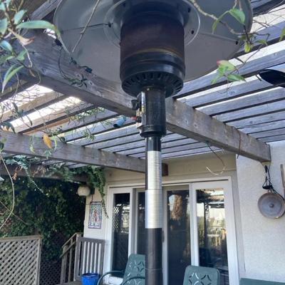 Outdoor Standing Heater and Propane Tank