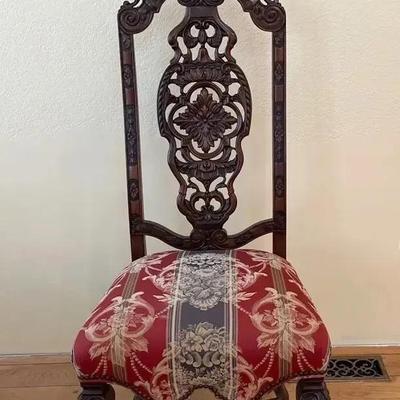 Antique Design Toscano Knottingley Manor Chair | Elizabethan Revival Chair