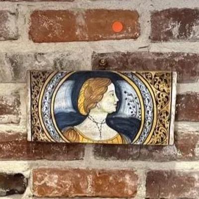 Saca Castelli Tile Art, Cortana, Italy - 3 Pieces | Stamped