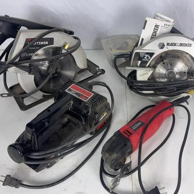Belt Sander, Circular Saws, Oscillating Tool  