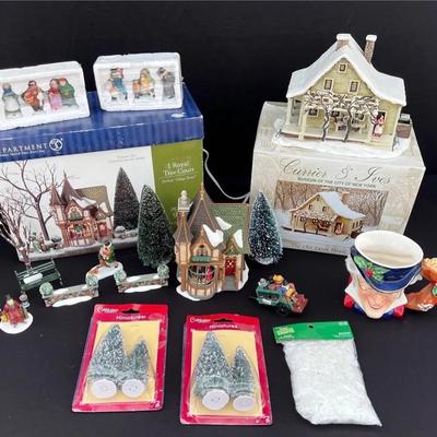 Christmas Village from Dept 56 and Currier & Ives 