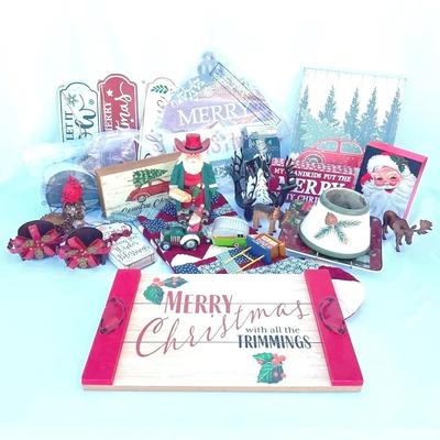 Christmas Cowboy Santa, Deer Candle holder, and MORE 