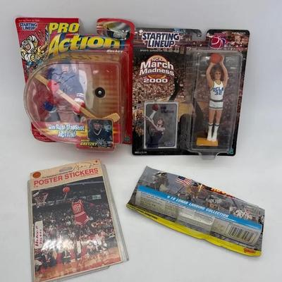 Wayne Gretzky Sports Figure, Bill Welton Sports Figure, Sports Stickers,Micro Machines Lunar Landing