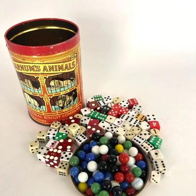 Dice And Marbles Lot
