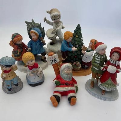 Vintage Christmas Figurines - Holly Hobbie, Jasco, Avon