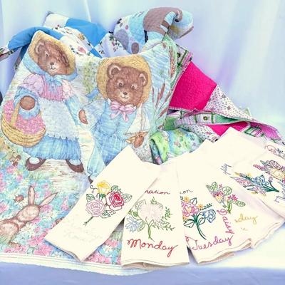 Handmade Baby Blankets, Quilts, And Embroidered Tea Towels Weekdays