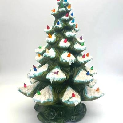 Vintage Antique Ceramic Christmas Tree