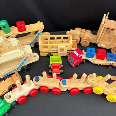 Vintage Wooden Truck Toys