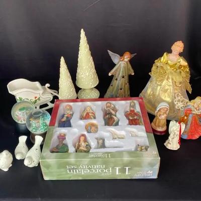 Christmas Angel Tree Topper, Nativity Set and more Christmas decor