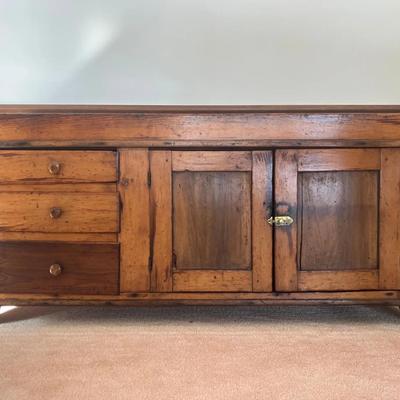 Antique Dry Sink Cabinet 