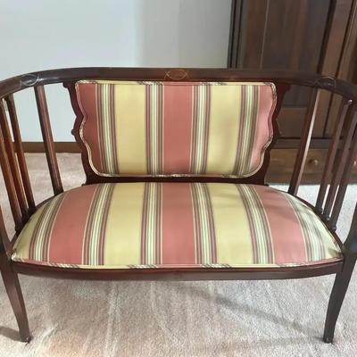 Antique Parlor Bench