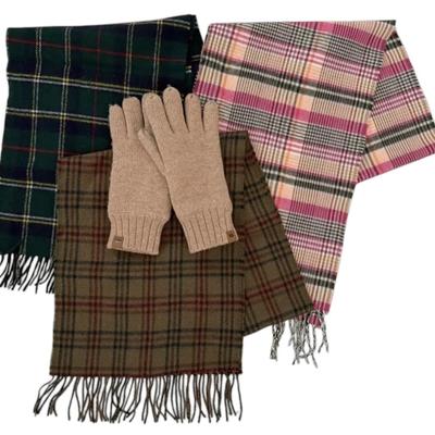 Christian Dior 100% Wool Scarf, Scottish Cashmere Scarf, & UGG Gloves