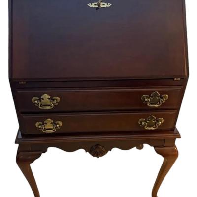 Antique-Style Wooden Secretary Desk