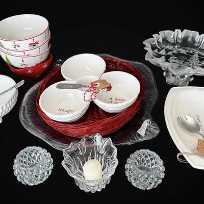 Mud Pie Serve ware Dishes, Christmas Bowls, Platters, & More 