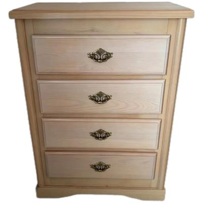 Solid Wooden Unfinished Tallboy Dresser