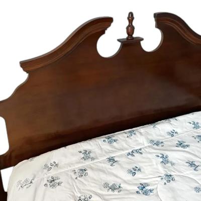 Wooden Full-Sized Headboard & Bed Frame