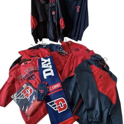 Dayton Flyers Crewnecks, Windbreaker, & More Memorabilia (Sizes S,M, & L)  