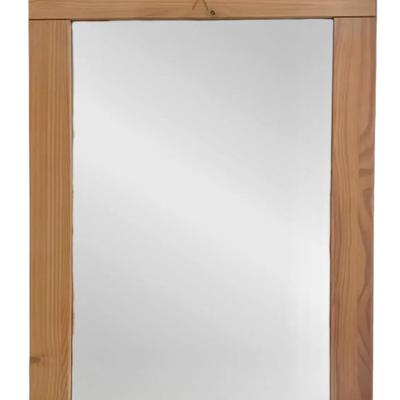 Unfinished Wooden Wall Mirror