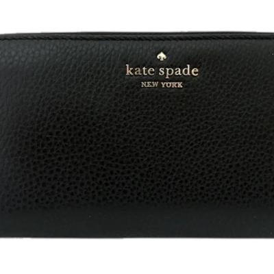 Kate Spade Black Leather Wallet (w/ COA!)