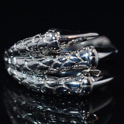 Sterling Silver Dragon Claw Ring