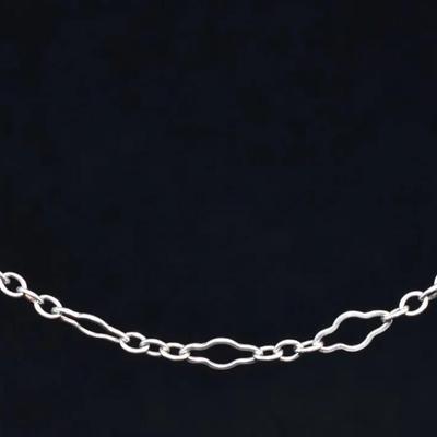 Sterling Silver Paperclip Necklace