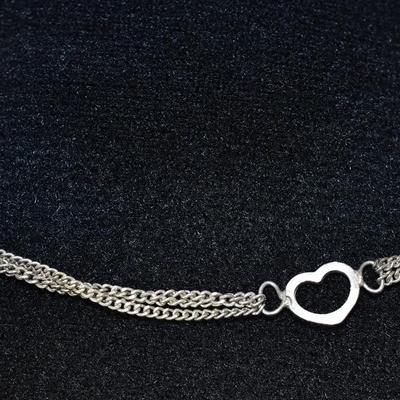 Sterling Silver Heart Bracelet