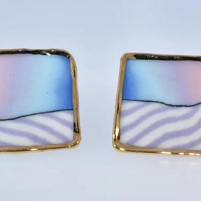 Colorful Enamel Earrings