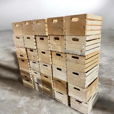 30 Natural Wood Storage Crates