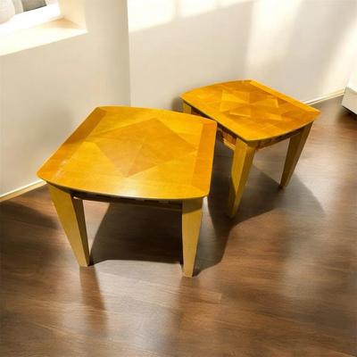 MCM Style Parquetry Top End Tables