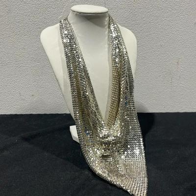 Whiting & Davis Style Chainmail Necklace 